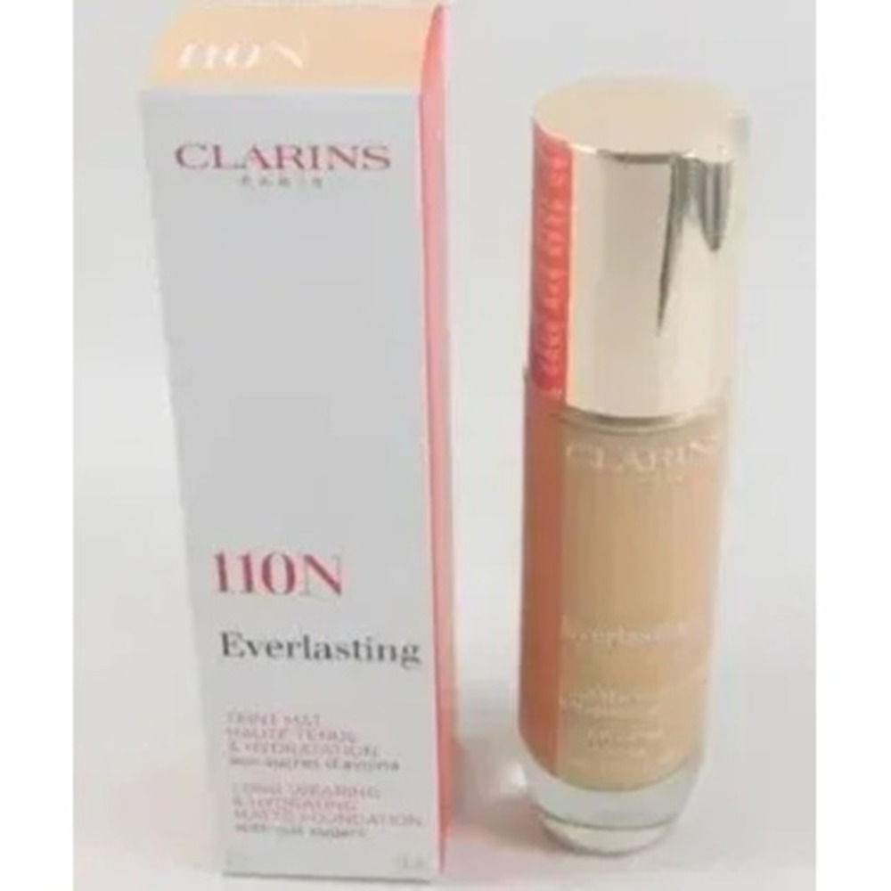 MSRP$39  Clarins Everlasting Matte Foundation in 110N**Full Size